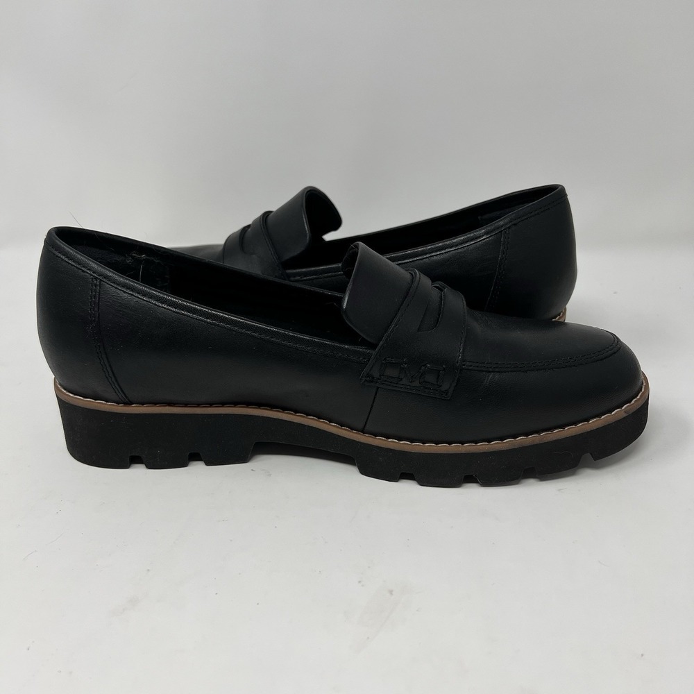 Vionic Women's Cheryl II Black Leather Loafers Shoes Size 8 Wide Comfort - Picture 5 of 8
